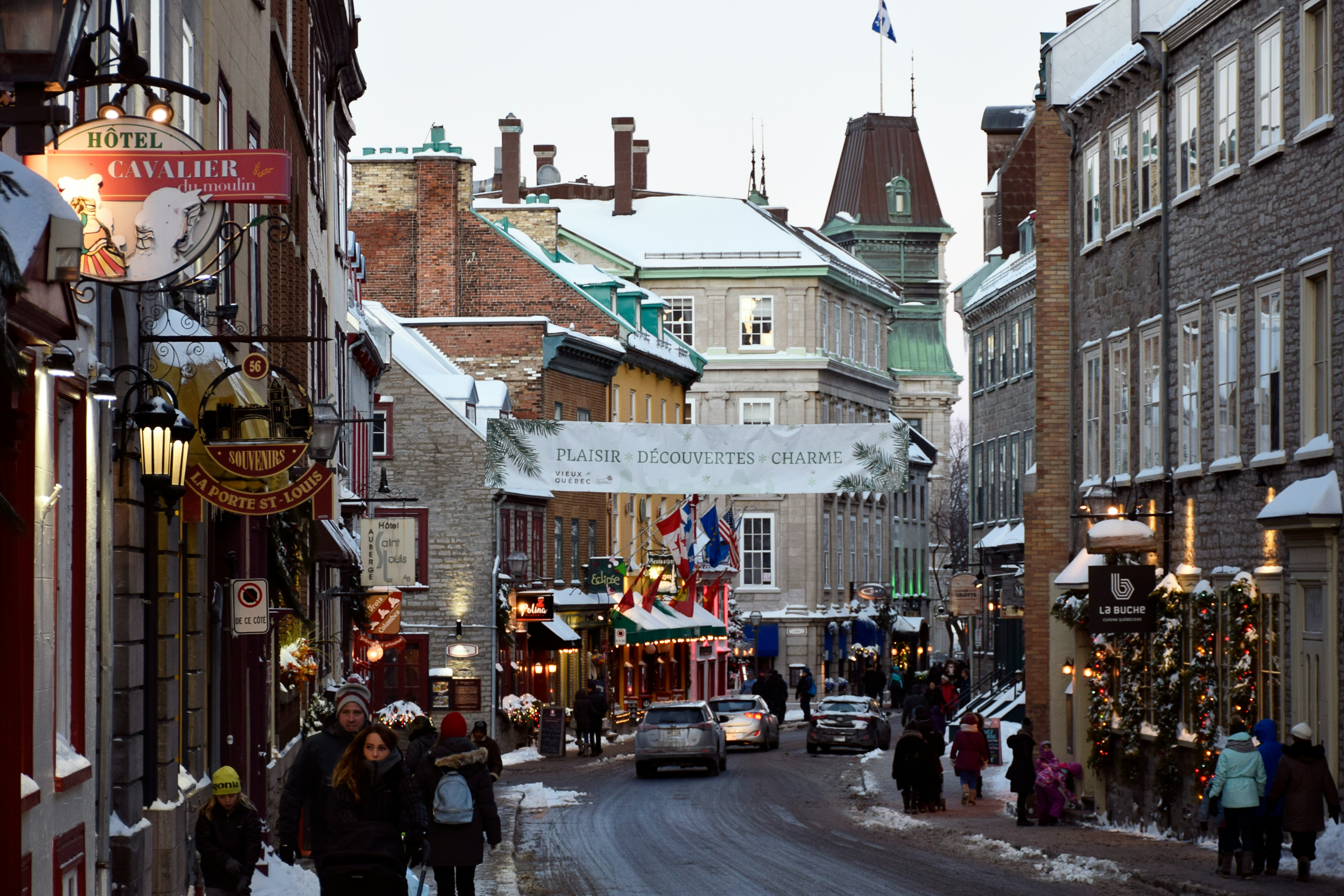 Old Quebec City in winter